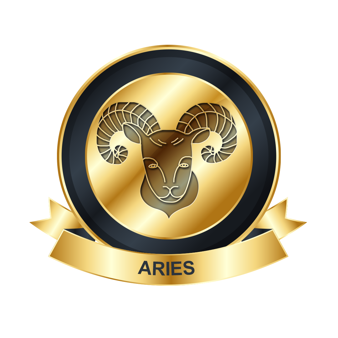 Aries gold png, Aries gold symbol png, Aries gold PNG image, zodiac Aries transparent png images download